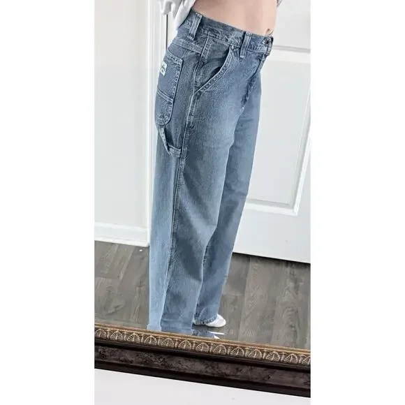 Vintage Lee Dungarees Carpenter Jeans Size 28 Relaxed Fit Y2K 29х31 USA 90s - Picture 12 of 13